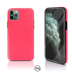 Funda Doble iPhone 11 Pro Max Silicona Delantera y Trasera 360 - 4 Colores