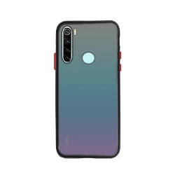 Funda Gel Xiaomi Redmi Note 8 Smoked con borde de color