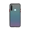 Capa de gel fumado Xiaomi Redmi Note 8 com borda colorida