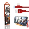 Cabo de jogo Moxom CC-70 com luz LED de 2,4 A - Lightning 2 cores