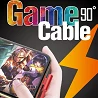 Cabo de jogo Moxom CC-70 com luz LED de 2,4 A - Lightning 2 cores
