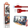 Cabo de jogo Moxom CC-70 com luz LED 2.4A - Tipo C 2 cores