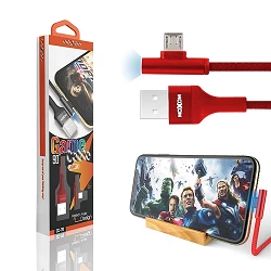 Cable Game Moxom CC-70 con Luz LED 2.4A - Micro USB 2 Colores