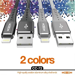 Cable Moxom CC-72 de Carga Rápida 2.4A - Micro USB 2 Colores