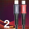 Cabo de carregamento rápido Moxom CC-81 2.4A - Micro USB 2 cores
