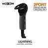 Adaptador Moxom CB-02 com 2 portas para cabo de carregamento de 2,4 A e cabo de áudio com anel magnético - Lightning