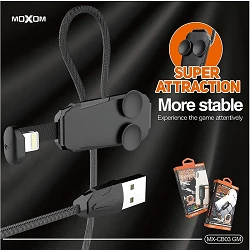 Carregador com Adesivo Moxom CB-03 de cabo de carregamento 2.4A com LED Light- Lightning