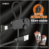 Carregador com Adesivo Moxom CB-03 de cabo de carregamento 2.4A com LED Light- Lightning