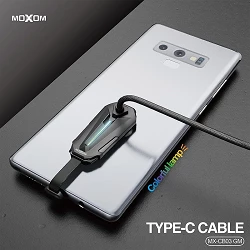 Carregador com Adesivo Moxom CB-03 de cabo de carregamento 2.4A com LED Light- Lightning