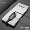Carregador Moxom CB-03 com Adesivo 2.4A Cabo de Carregamento com Luz LED Tipo C
