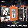 Carregador Moxom CB-03 com Adesivo 2.4A Cabo de Carregamento com Luz LED Tipo C
