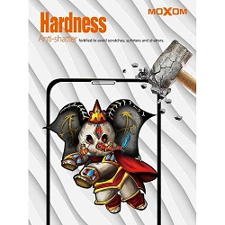 Cristal templado Flash MOXOM FS iPhone 6 Plus / 6S Plus Protector de Pantalla Color Negro