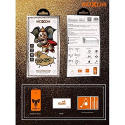Cristal templado Flash MOXOM FS iPhone 6 Plus / 6S Plus Protector de Pantalla Color Negro