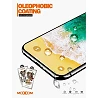 Cristal templado Flash MOXOM FS iPhone 6 Plus / 6S Plus Protector de Pantalla Color Negro