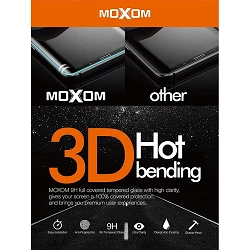 Cristal templado MOXOM 3D 360º Glue Samsung Galaxy Note 8 Protector de Pantalla Curvo Color Negro