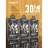Cristal templado MOXOM 3D iPhone 6 Plus / 6S Plus / 7 Plus / 8 Plus Protector de Pantalla con Borde Curvo Color Negro