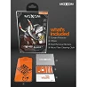 Cristal templado MOXOM 3D iPhone 6 Plus / 6S Plus / 7 Plus / 8 Plus Protector de Pantalla con Borde Curvo Color Negro