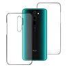 Funda Doble Xiaomi Redmi Note 8 Pro Silicona Transparente Delantera y Trasera