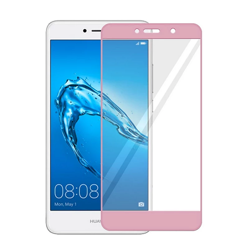 Cristal temperado completo Huawei Y7 / Y7 2017 Tela cor-de-rosa Protetor