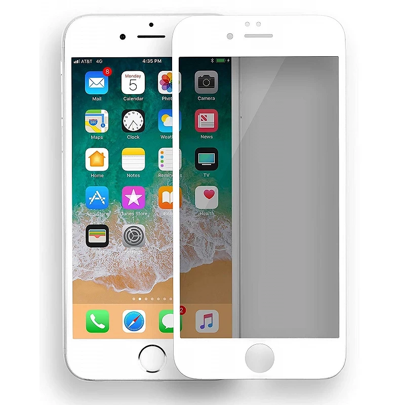 Cristal temperado Full Glue iphone 6 Plus White Screen Protector