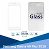 Full Glue Cristal temperado Samsung Galaxy A6 Plus 2018 Protetor de tela branca
