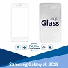Cristal templado Full Glue Samsung Galaxy J6 2018 Protector de Pantalla Blanco