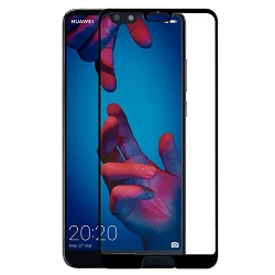 Cristal templado Full Glue 5D Huawei P20 Protector de Pantalla Curvo Negro