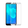 Cristal templado Full Glue 5D Huawei Y5 2018 Protector de Pantalla Curvo Blanco