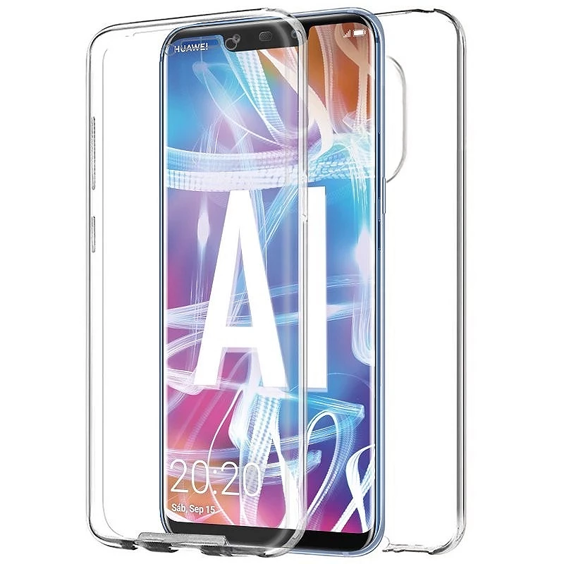 Capa dupla Huawei Mate 20 LITE Silicone Transparente Frente e Traseira