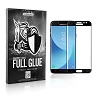 Cristal temperado Full Glue 5D Samsung Galaxy J3 2017 Protetor de tela preta curva