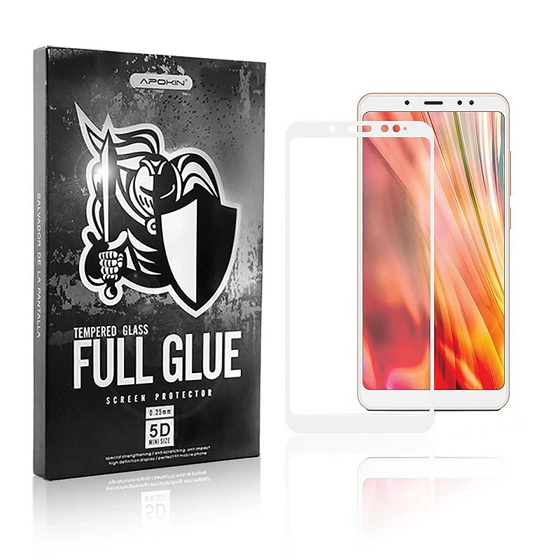 Cristal temperado Full Glue 5D Xiaomi Redmi S2 Curve White Screen Protector