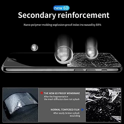 Cristal templado Curvo 6D iPhone XS Max Protector de Pantalla Negro