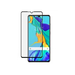 Cristal templado Full Glue 11D Premium Huawei P30 Protector de Pantalla Curvo Negro